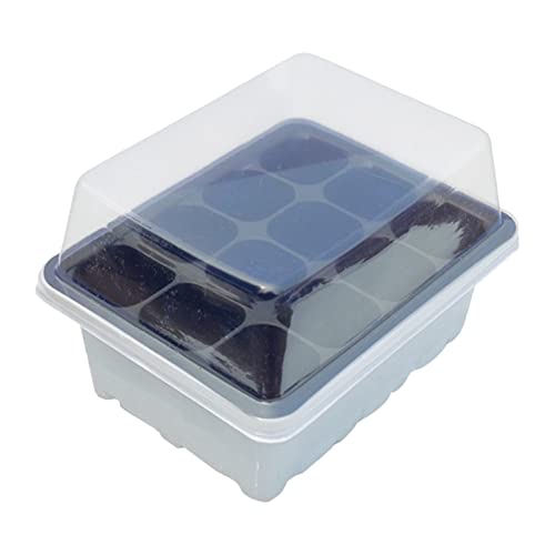 Garten Sämling Box Grün Aussaat Feuchtigkeit Anbau Isolierung Box Sämling Tablett Atmungsaktive Praktische Werkzeuge Übertopf Korb Groß Innen (B, One Size) von Generic