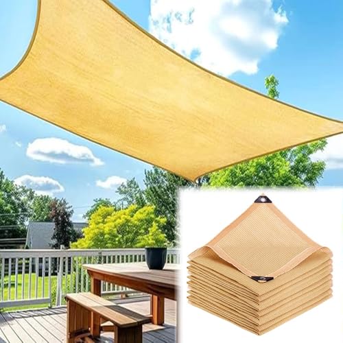 Garten Schattierungsnetz, Schattennetz Mit Ösen Gewächshaus, Atmungsaktive Schattenstoffabdeckung Für Pflanze, Beschattungsnetz Für Balkon Hof Dach(26X26ft/8X8m) von Generic