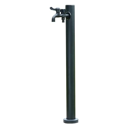 Garten-Wassersäule aus Edelstahl for den Außenbereich, Standbrunnen, kann for Gießen von Pflanzen und Baden Ihrer Haustiere Verwendet Werden(Black B,Large) von Generic
