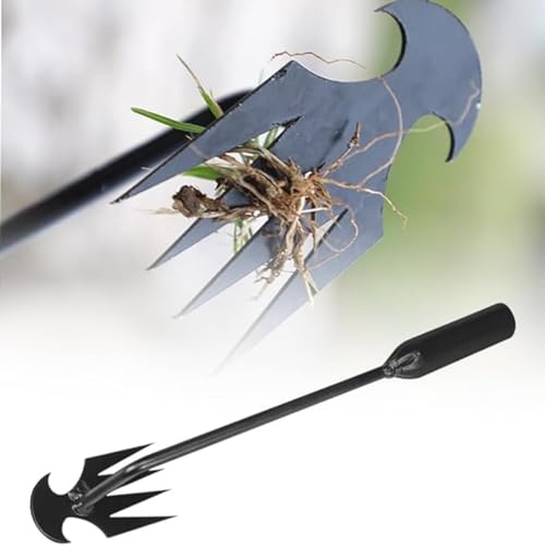 Gartenarbeit Hand Unkrautstecher, Weeding Artifact Uprooting Weeding Tool, Unkraut Entferner Gerät, Entwurzelungswerkzeug, Manueller Unkrautjätgeräte, Gartenwerkzeug (Schwarz(50cm)) von Generic