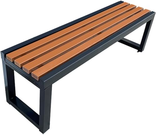 Gartenbank Im Freien, Rückenfreie Gartenparkbank Aus Holz, Wetterfeste Terrassenstuhlmöbel Für Hofveranda Rasen Und Hinterhof, Black 2, 220cm/86inch Gartenbank Im Freien, Rückenfreie Gartenparkbank Aus Holz, Wetterfeste Terrassenstuhlmöbel Für Hofveranda Rasen Und Hinterhof, Black 2, 220cm/86inch von Generic