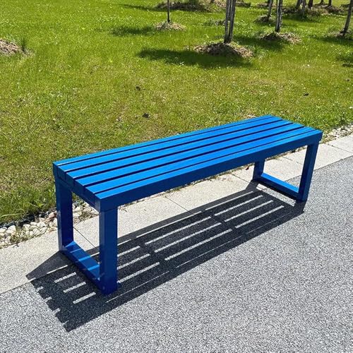 Gartenbank Metall Wetterfest Sitzbank für 2-3 Sitzer, Gartenmöbel bis 400kg belastbar, für Garten, Balkon, Terrasse, Außenbereich+(Color:C) von Generic