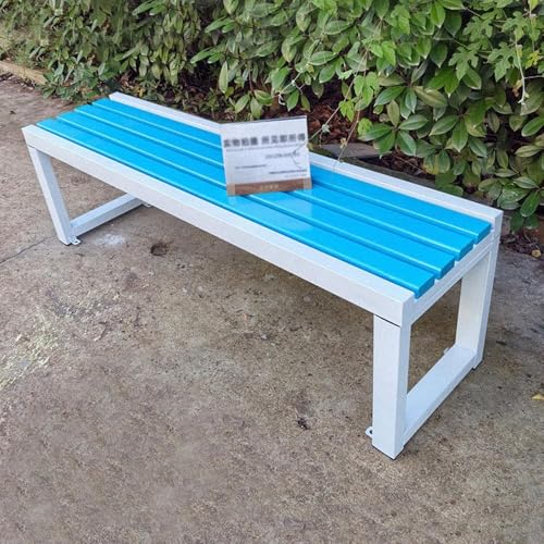 Gartenbank Metall Wetterfest Sitzbank für 2-3 Sitzer, Gartenmöbel bis 400kg belastbar, für Garten, Balkon, Terrasse, Außenbereich 150 * 40 * 45cm+(Color:C) von Generic