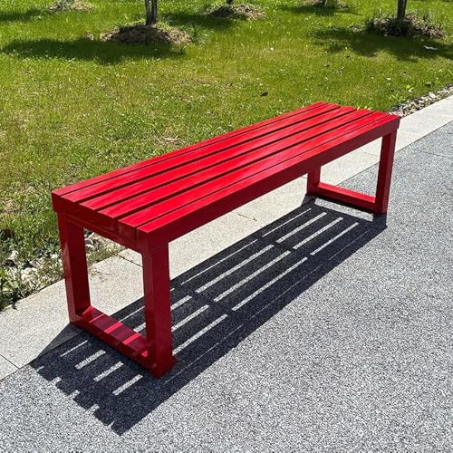 Gartenbank Metall Wetterfest Sitzbank für 2-3 Sitzer, Gartenmöbel bis 400kg belastbar, für Garten, Balkon, Terrasse, Außenbereich 150 * 40 * 45cm+(Color:M) von Generic