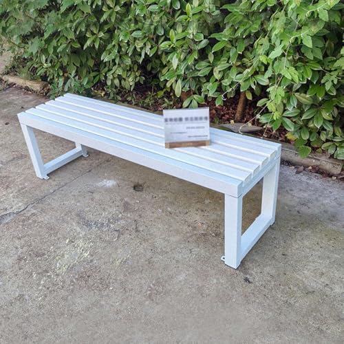 Gartenbank Metall Wetterfest Sitzbank für Sitzer, Gartenmöbel bis 400kg belastbar, für Garten, Balkon, Terrasse, Außenbereich,N(Size:150 * 40 * 45cm,Color:B1) von Generic