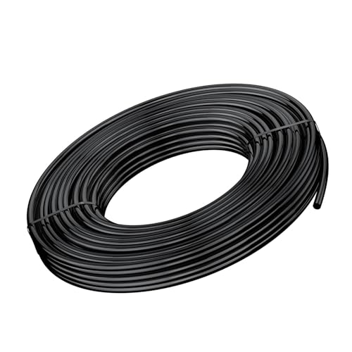 Gartenbewässerung Tropfrohr, Wasserschlauch -ID 5mm OD 8mm schwarzer Bewässerungsrohr PVC Flexible Garten Wasserschlauchrohrbewässerung Wasserversorgungssysteme für Gewächshaus 8mm（1/4in） 100m（328ft） von Generic