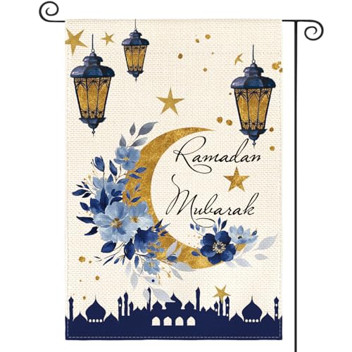 Gartenflagge Laternen Halbmond Familienfahne Leichte Willkommensfahne Lustiger Hofbanner Für Rasen Balkone Draußen 30X45Cm Gartenflagge Laternen Halbmond Familienfahne Leichte Willkommensfahne Lustiger Hofbanner Für Rasen Balkone Draußen 30X45Cm von Generic
