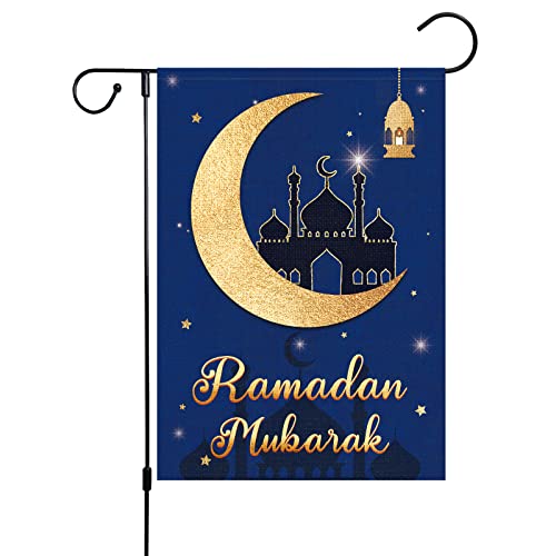 Gartenflagge Ramadan Laterne Mond Islamisches Fest Ramadan Willkommensfahne Lichtbeständig Hofbanner Strapazierfähiges Familienfahne Für Balkone Urlaub Rasen 30X45Cm Gartenflagge Ramadan Laterne Mond Islamisches Fest Ramadan Willkommensfahne Lichtbeständig Hofbanner Strapazierfähiges Familienfahne Für Balkone Urlaub Rasen 30X45Cm von Generic