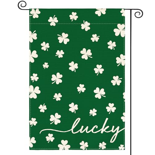 Gartenflagge St. Patricks Day Glücksblume Kleeblätter Familienfahne Lichtbeständig Hofbanner Leichte Rasenbanner Für Draußen Rasen Balkone 30X45Cm Gartenflagge St. Patricks Day Glücksblume Kleeblätter Familienfahne Lichtbeständig Hofbanner Leichte Rasenbanner Für Draußen Rasen Balkone 30X45Cm von Generic