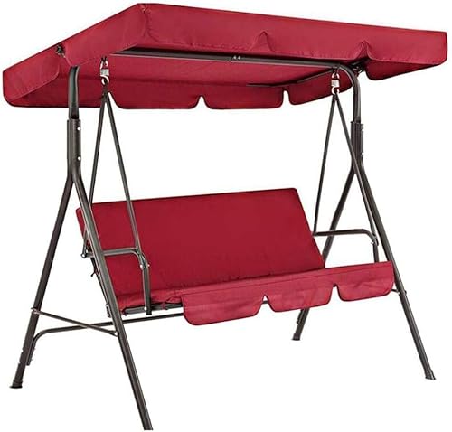 Gartenschaukelstuhl Sitzersatz Kopie Regendichter Ti-uv Staubschutz Schutz Für Schaukelsitz 2 & 3 Sitzer Größen Hängematte Top Cover, Red, 142x120x18cm Gartenschaukelstuhl Sitzersatz Kopie Regendichter Ti-uv Staubschutz Schutz Für Schaukelsitz 2 & 3 Sitzer Größen Hängematte Top Cover, Red, 142x120x18cm von Generic