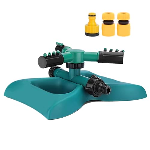 Gartensprinkler, automatisches Bewässerungssystem für Garten | 360° drehbares Bewässerungssystem für Blumenbeete, Rasen und Tiere von Generic
