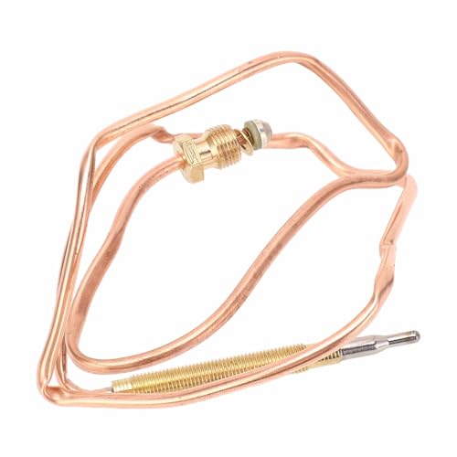 Gas -Thermoelement, Kupfer -Mutipurpose Gas Thermoelement Sicher mit 5 Muttern für die Heizungsvorrichtung (60 cm) von Generic