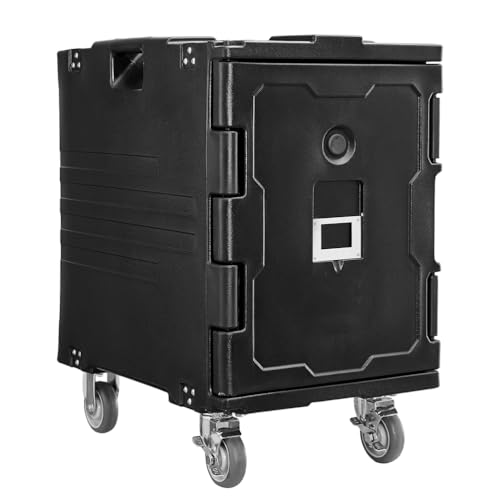 Gastronomie-Speisenwärmer mit Lenkrollen 120-Liter-Isolierbehälter für 6 große Pfannen (nicht im Lieferumfang enthalten) Wärmeboxen für Catering, Versammlungen, Restaurantpartys von Generic