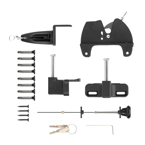 Gate Latch Lock - Selbstverriegelung Torschlösser - Hardware für Hochleistungs Privatsphäre für Toolshed Pool Backyard Farmhouse Patio Scheune von Generic