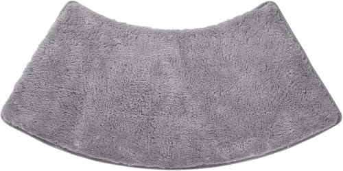 Gebogene Badematte, Weicher Gebogener Duschteppich Aus Mikrofaser, rutschfeste Graue Eckduschmatte Super Saugfähiger Badezimmer-eckteppich Für Quadrant-duschkabine, Maschinenwaschbar Gebogene Badematte, Weicher Gebogener Duschteppich Aus Mikrofaser, rutschfeste Graue Eckduschmatte Super Saugfähiger Badezimmer-eckteppich Für Quadrant-duschkabine, Maschinenwaschbar von Generic