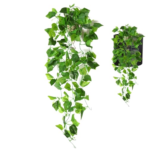 Gefälschte Pflanzen, Kunstpflanzen für den Innenbereich - 3,6ft gefälschte pflanzengrün,Kunstpflanze für Hochzeitswand Wohnzimmer Terrasse Indoor Outdoor, Kunstgrün, Pflanzen von Generic