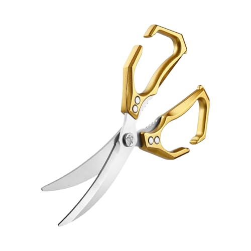 Geflügelschere, 2 In 1 Kochschere Mit Nussknacker, Vielseitige Edelstahl Schere für Speisenzubereitung Kochen und Verarbeitung von Fleisch Geflügel von Generic