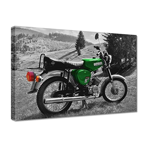 Gemälde auf Leinwand, 30 x 20 cm, Grün Simson S51 E No. H10099M_PC1T von Generic