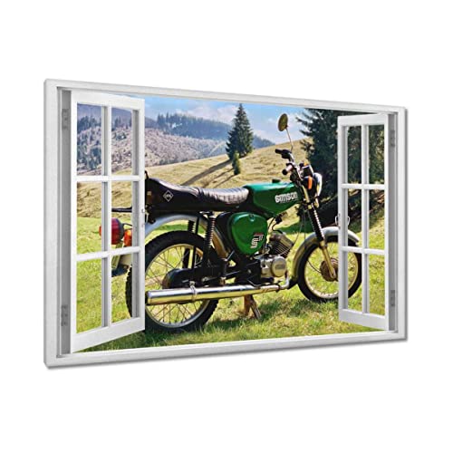 Gemälde auf Leinwand gedruckt Wandbild Dekor 60 x 40 cm Classic Green Simson S51 No. H7851M_WAPC1E von Generic