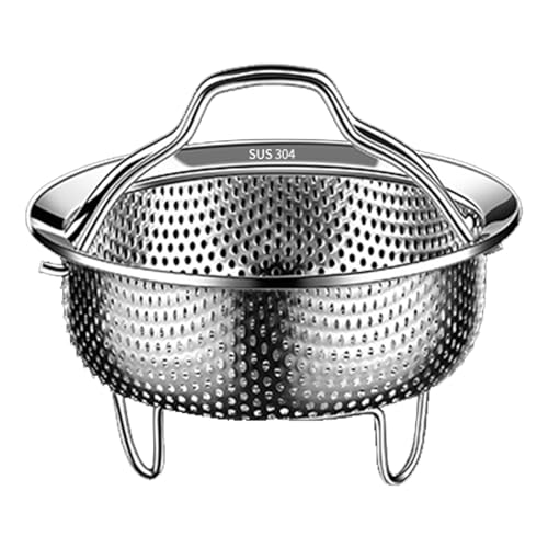 Gemüse-Dampfkorb, Dampfkorb Zum Koche Stahl-Reiswäscher-Dampfkörbe,Gemüse-Dämpftablett Mit Griff Und Standbein, Lebensmittel-Dampfkorb Für Verschiedene Töpfe Gemüse-Dampfkorb, Dampfkorb Zum Koche Stahl-Reiswäscher-Dampfkörbe,Gemüse-Dämpftablett Mit Griff Und Standbein, Lebensmittel-Dampfkorb Für Verschiedene Töpfe von Generic