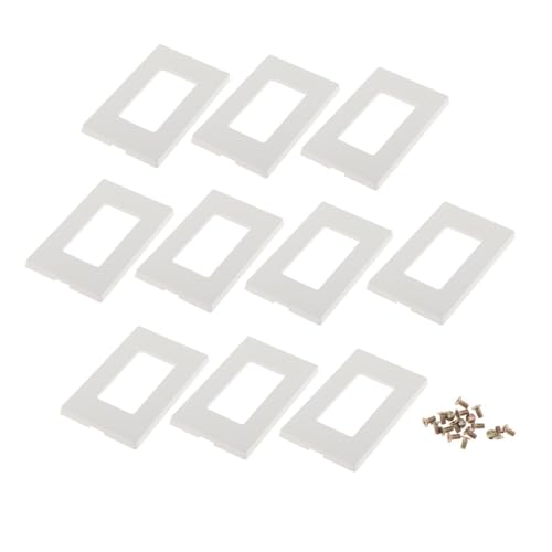 Generic 10 Stück 80301-sw Wandplatte für Steckdosenschalter Standardgröße Wandplatte schraubenlos Generic 10 Stück 80301-sw Wandplatte für Steckdosenschalter Standardgröße Wandplatte schraubenlos von HuadaXtai