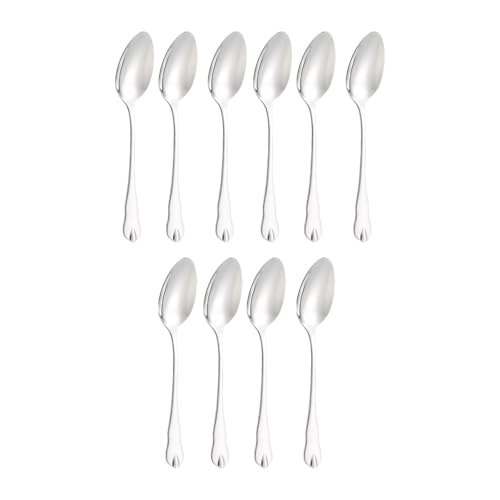 Generic 10 Stück Teelöffel Set Küche Utensil Restaurant Geschirr Lange Griff von Generic