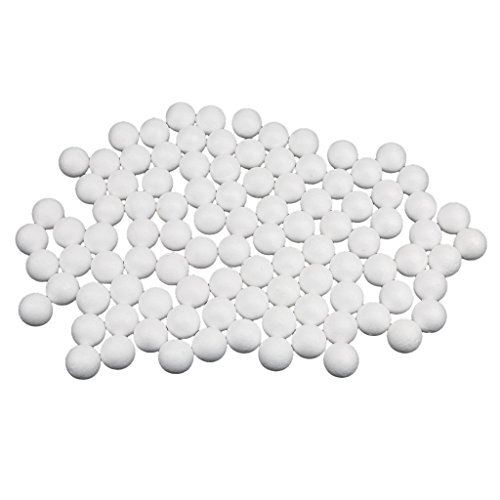 Generic 100pcs 25mm Weiß Modellierung Handwerk Styropor-Kugeln von MagiDeal