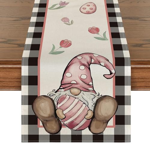 Generic 4 Stile Ostern Tischläufer Frühling Blumen Ostern Tischläufer Modern Frühling Tischläufer Frühling Modern Osterhasen Tischläufer Hasen Ostern Tischläufer Papier, NMWCGJFQ5K1QJ9DB von Generic