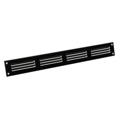Generic Lüftungsgitter Metall schwarz 400x50mm 16x2 von Generic