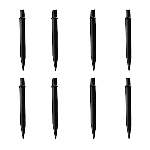 Generic 8 Stück Bodenstecker Lichter Stakes Bodenlicht Solar Garten Ersatzlampe Plugyard SqT627 (Black, One Size) von Generic