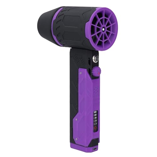 Generic Autotrockner Luftgebläse, 840W Spitzenleistung Tragbar 64 Mm Turbodrocknergebläse Effizient für die Blattreinigung (Schwarzes Violett) von Generic