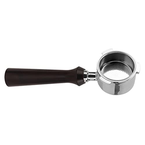 Generic Bottomless Portafilter, Portafilter mit Filter 51mm Kaffeemaschine Bottomless Filter -Maschinenzubehör Express Maschinenzubehör (F Sandelholz) von Generic