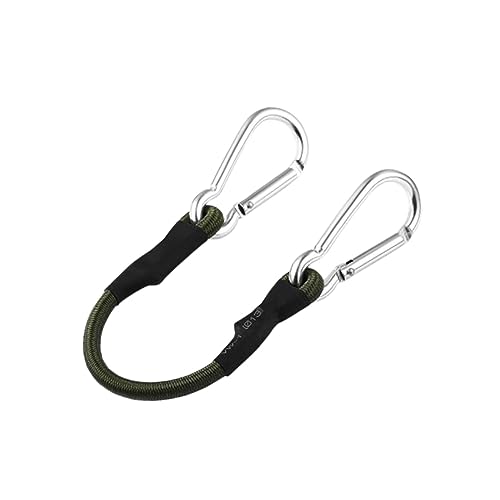 Generic Bungee-Seile mit Karabinerhaken, Bungee-Seil, elastisches Seil für Camping, Motorrad, 60CM von Generic