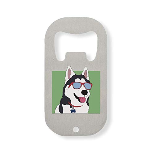 Generic Coolest Dog Ever Sunglasses Puppy Stainless Steel Bottle Opener von Generic