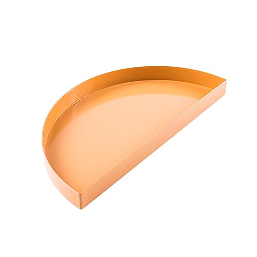 Generic Dekorative Tabletts, leicht zu reinigen, leicht zu reinigen, staubabweisend, zum Servieren für vielseitige Organisation, Präsentation, perfekte Desserts, Schmuck, kleine Aufbewahrung Orange von Generic