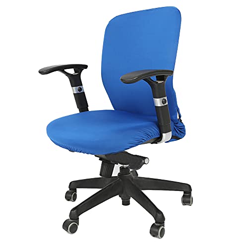 Generic Desktop -Stuhlabdeckung, Desktop -Computerstuhlabdeckung, Komfortable Stuhlstuhl Küche Küche für Computerstühle (BLUE) von Generic