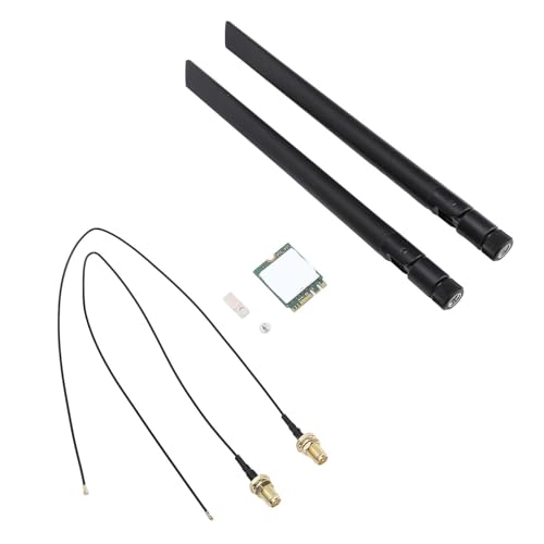 Generic Doppelband 8265ngw WiFi Card BT 4.2 Integration für Schnelle Gerätepaarung 7/8/10 Kompatibles System M.2 Schnittstelle (Externe Antennen) von Generic