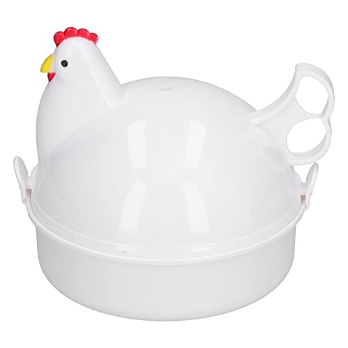 Generic Eierkocher, 4 Eier Hühnerförmiger Hitzebeständiger Mikrowellen-Eierkocher für die Heimküche von Generic
