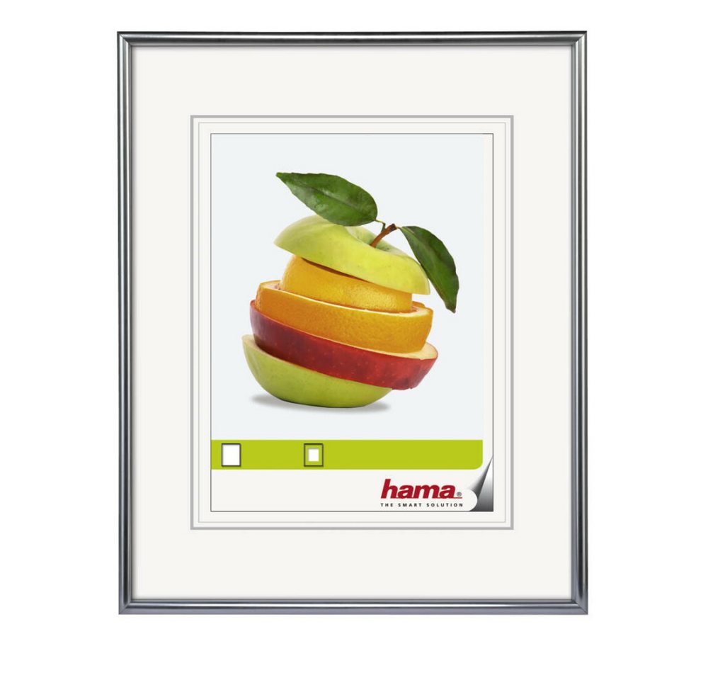 Generic Einzelrahmen Bilderrahmen Hama 66435 - 30x40cm - silber, (1 St) von Generic
