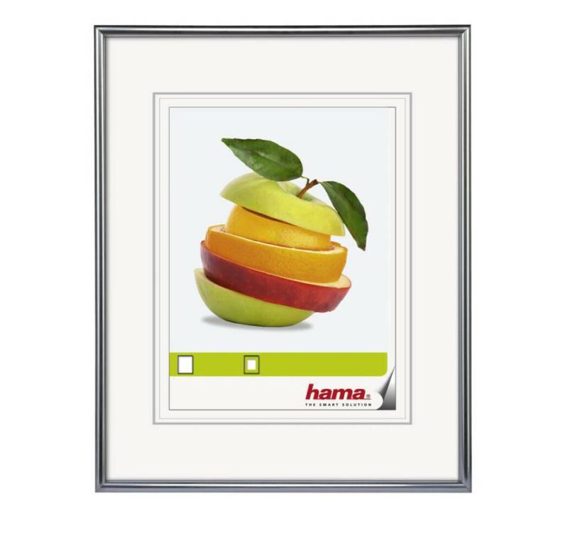 Generic Einzelrahmen Bilderrahmen Hama 66435 - 30x40cm - silber, (1 St) von Generic