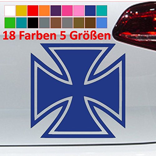 Eisernes Kreuz Aufkleber Orden Golf GTI Auto Sticker JDM VW 18 Farben 5 Größen von Generic