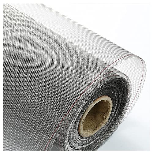 Generic Fliegengitter, Strapazierfähiges 20-Mesh-Edelstahl-Insektenschutz Filternetz, Für Fenster, Tür,Silber,0.7x4m(28x157inch) von Generic