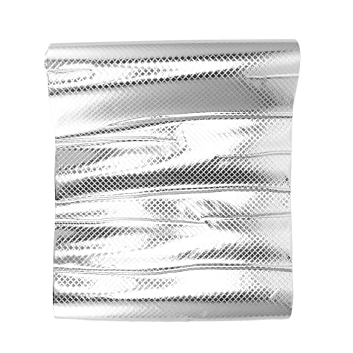 Generic Folienpapier, Küche Tapete Selbstkleber Küche Backsplash Tapete Herd Backsplash Protektor für Wand Aluminium Folienaufkleber Ölsicheres für Küchenschrank (SILVER #14) von Generic