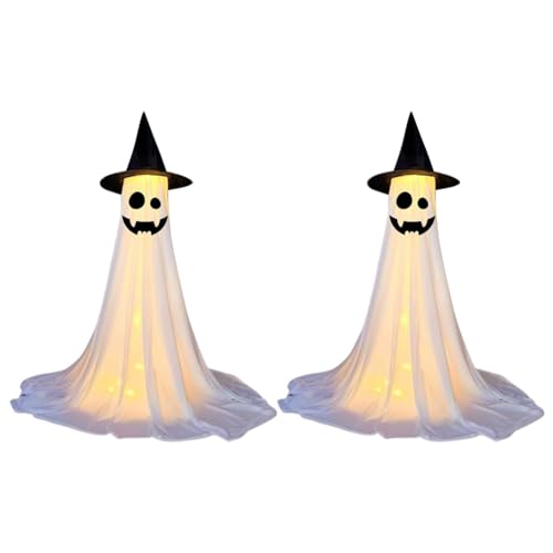 Generic Geisterdekorationen 2er Pack LED WASGERFORTE Ghost - 8 Modi Halloween Ornamente for Haus, Garten, Veranda, Party Generic Geisterdekorationen 2er Pack LED WASGERFORTE Ghost - 8 Modi Halloween Ornamente for Haus, Garten, Veranda, Party von Generic