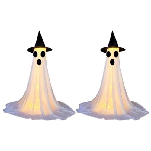 Generic Geisterdekorationen 2er Pack LED WASGERFORTE Ghost - 8 Modi Halloween Ornamente for Haus, Garten, Veranda, Party Generic Geisterdekorationen 2er Pack LED WASGERFORTE Ghost - 8 Modi Halloween Ornamente for Haus, Garten, Veranda, Party von Generic