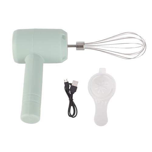 Generic Handheld Mixer, Handheldmischer Elektrische Schneebesen Haushaltsmischer USB Wiederaufladbare Handmischer Schnurlosen Handmixer für Eiercreme für Baiser (Hellblau) von Generic