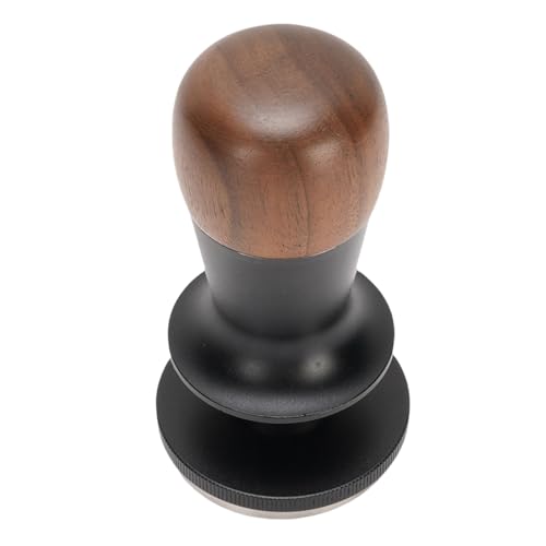 Generic Kaffeemanipulation mit Präzisionskontroll- und Tonfeedback für Kaffeemaschine Walnuss Edelstahl Kaffee Presse Manipulationsanwälte für Kaffee -Enthusiasten (53MM) von Generic