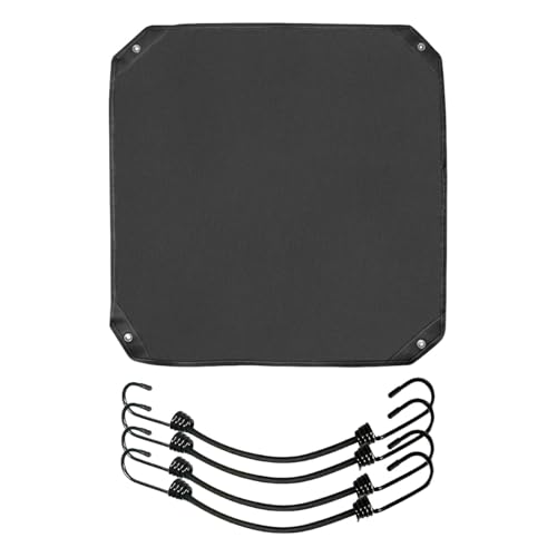 Generic Klimaanlagenabdeckung mit Kordel, Universalbeschläge, Netzabdeckung Oben, Stoff für Garten Und Terrasse Im Freien, 81cm X 81cm von HuadaXtai