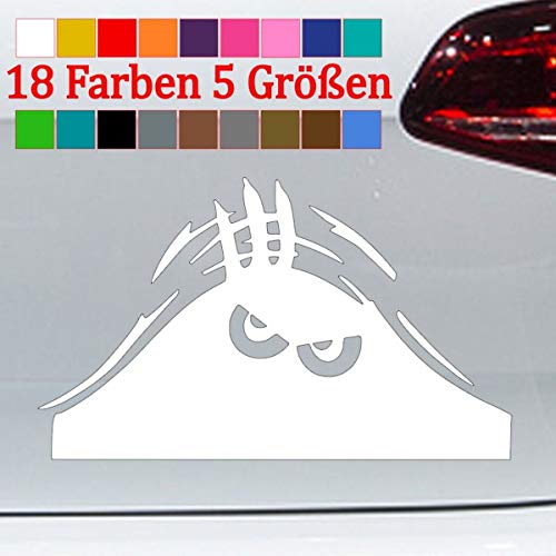 Generic Kofferraum Aufkleber Monster Auto Golf GTI Tuning JDM Sticker 18 Farben 5 Größen von Generic