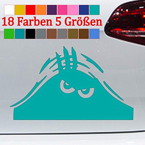 Generic Kofferraum Aufkleber Monster Auto Golf GTI Tuning JDM Sticker 18 Farben 5 Größen von Generic